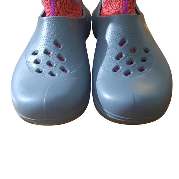 Air Jordan System .23 Cool Grey Gym Red Slip On Clogs Removable Bootie Size 9 - Picture 4 of 9